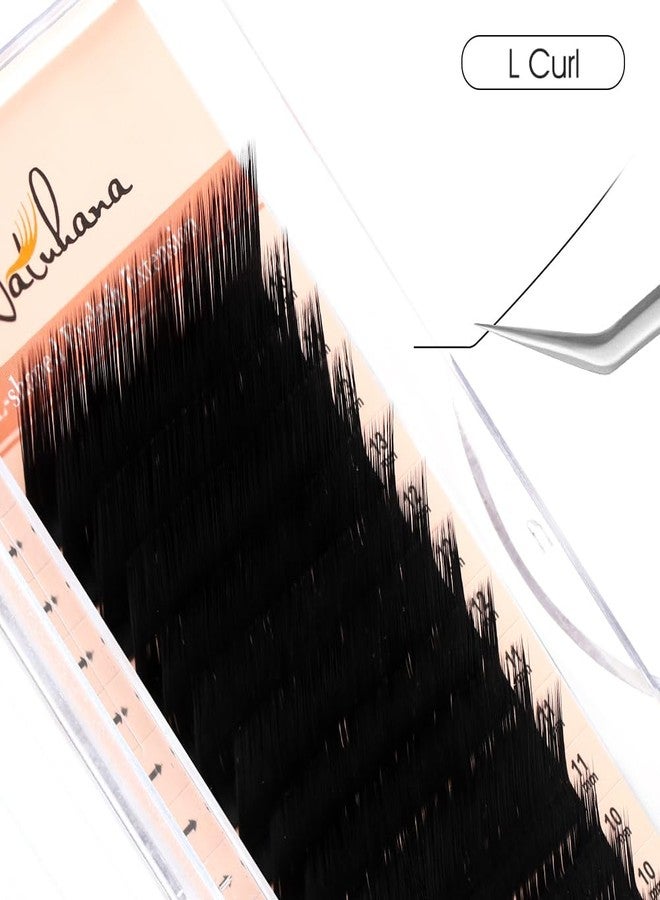 NATUHANA Classic Eyelash Extensions L Shaped Volume 0.07 L Curl Thickness 8-15mm,Matte Black Individual Eyelashes Tray Professional Supplies for Lash Techs(0.07-L,8-15 Mix) - Image 2